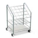 Safco Wire Roll/Files, 20 Compartments, 18w x 12.75d x 24.5h, Gray