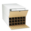 Safco Tube-Stor Fiberboard Files, Blueprints/Roll Files, 24" x 37.5" x 12", White, 2/Carton