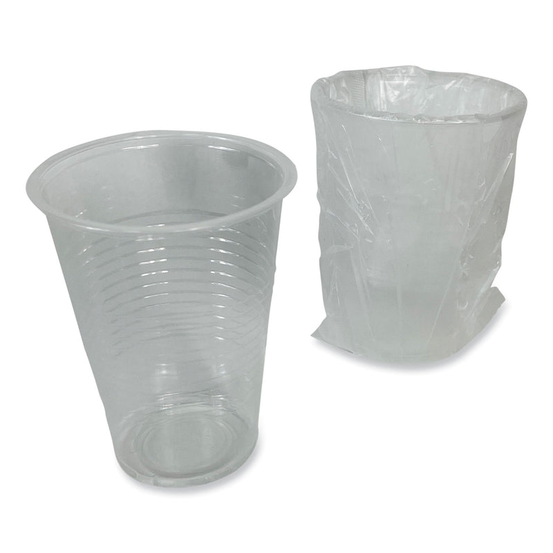 Boardwalk Translucent Plastic Cold Cups, Individually Wrapped, 9 oz, Polypropylene, 1,000/Carton