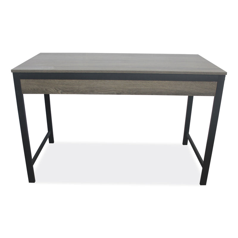 Workspace by Alera Modern Writing Desk, 47.24" x 23.62" x 29.92", Gray