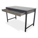 Workspace by Alera Modern Writing Desk, 47.24" x 23.62" x 29.92", Gray
