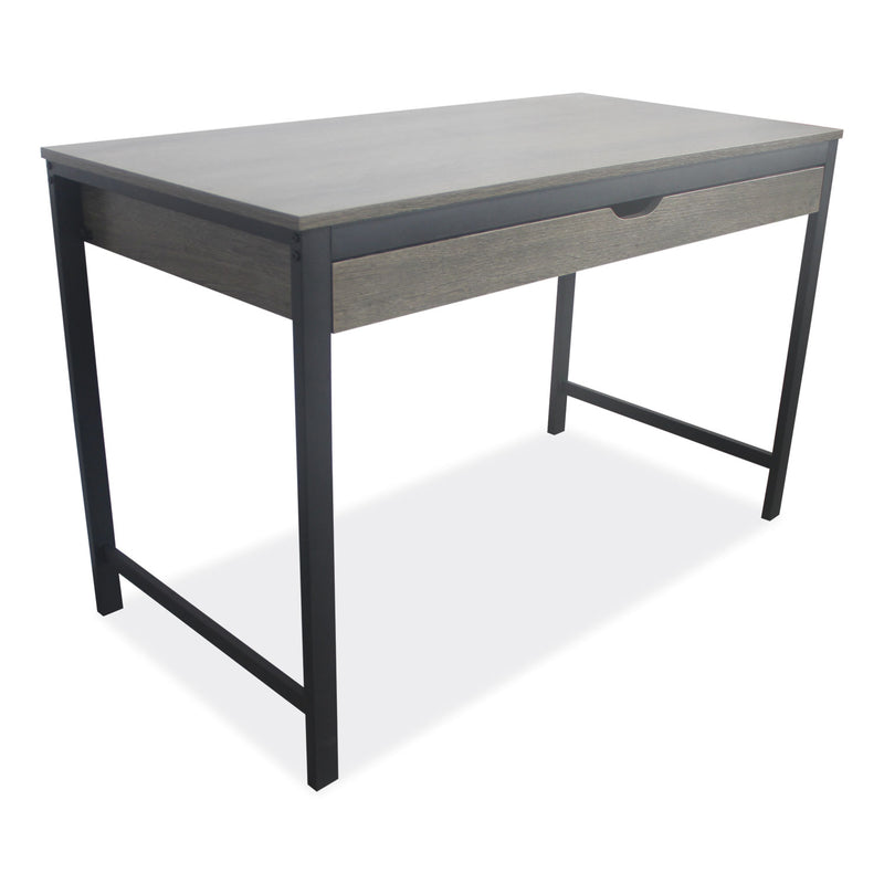 Workspace by Alera Modern Writing Desk, 47.24" x 23.62" x 29.92", Gray