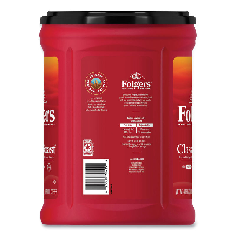 Folgers Coffee, Classic Roast, 40.3 oz Can