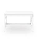 Workspace by Alera Farmhouse Writing Desk, 47.24" x 23.62" x 29.53", White