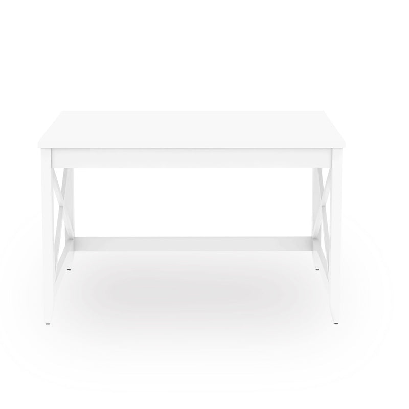 Workspace by Alera Farmhouse Writing Desk, 47.24" x 23.62" x 29.53", White