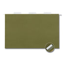 Universal Hanging File Folders, Legal Size, 1/5-Cut Tabs, Standard Green, 50/Carton