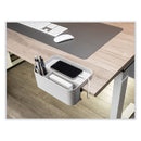 deflecto Standing Desk Large Desk Organizer, Two Sections, 9 x 6.17 x 3.5, Gray