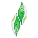 Paper Mate DryLine Grip Correction Tape, Non-Refillable, Gray/Green Applicator, 0.2" x 335", 2/Pack