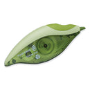 Paper Mate DryLine Grip Correction Tape, Recycled Dispenser, Green/White Applicator, 0.2" x 335", 2/Pack