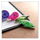 Paper Mate DryLine Grip Correction Tape, Recycled Dispenser, Green/White Applicator, 0.2" x 335", 2/Pack