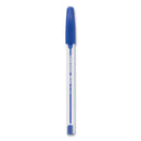 Paper Mate InkJoy 50ST Ballpoint Pen, Stick, Medium 1 mm, Blue Ink, White/Blue Barrel, 60/Pack