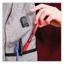 Paper Mate Profile Ballpoint Pen, Retractable, Medium 1 mm, Blue Ink, Translucent Blue Barrel, 36/Pack