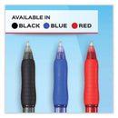 Paper Mate Profile Ballpoint Pen, Retractable, Medium 1 mm, Blue Ink, Translucent Blue Barrel, Dozen