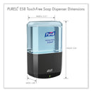 PURELL ES8 Soap Touch-Free Dispenser, 1,200 mL, 5.25 x 8.8 x 12.13, Graphite