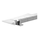 deflecto Oasis Privacy Panel, 24 x 2.7 x 16.36, Gray