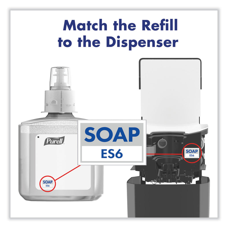 PURELL ES6 Soap Touch-Free Dispenser, 1,200 mL, 5.25 x 8.8 x 12.13, Graphite