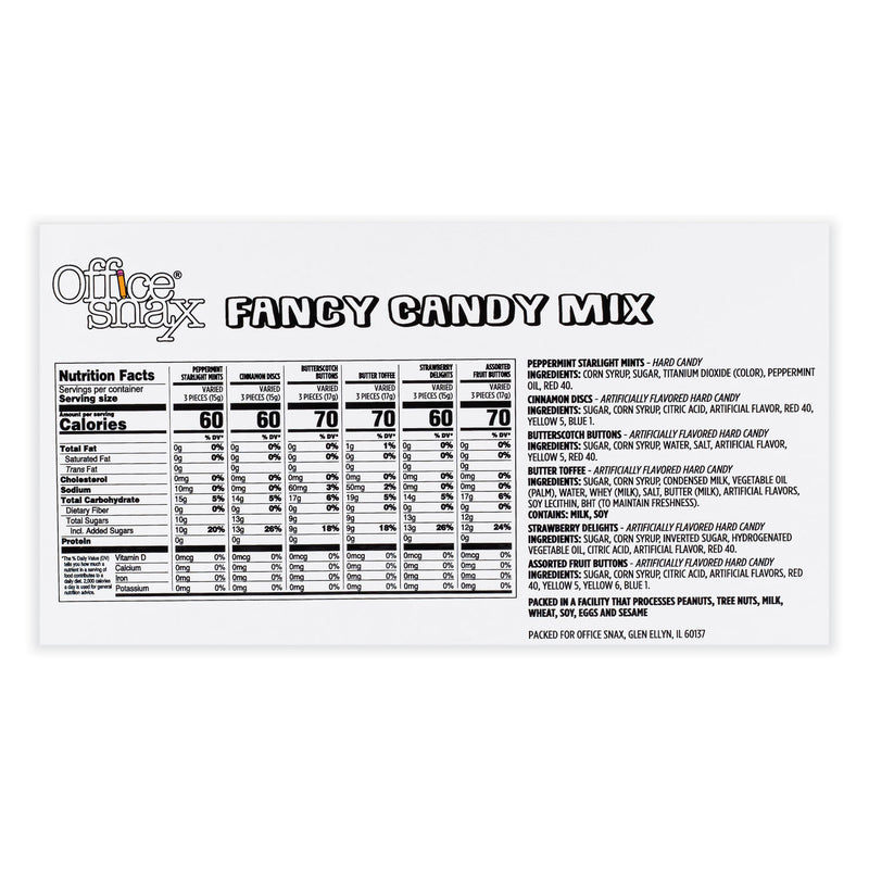 Office Snax Candy Assortments, Fancy Candy Mix, 1 lb Bag