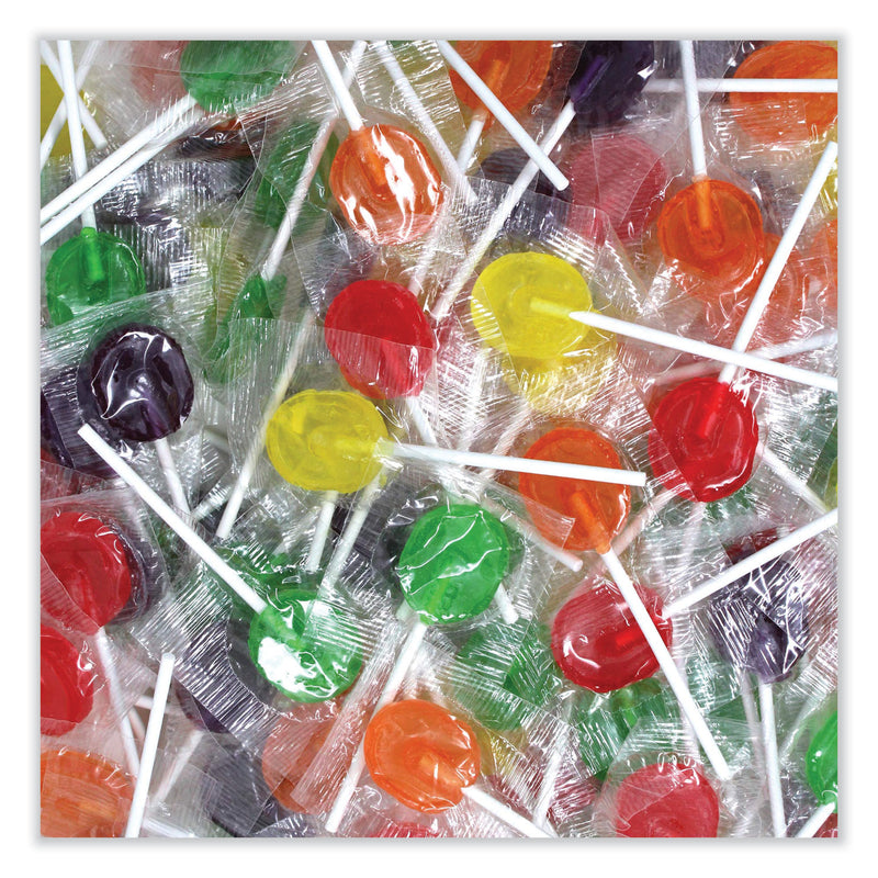 Office Snax Lick Stix Suckers, Randomly Assorted Flavors, 5 lb Bag
