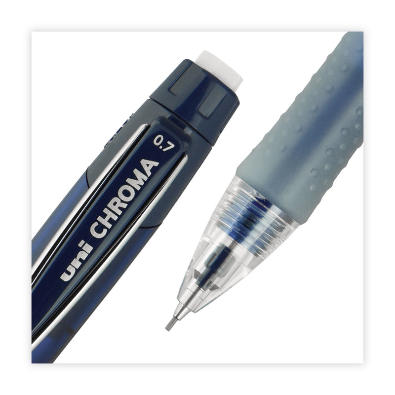 uniball Chroma Mechanical Pencil woth Leasd and Eraser Refills, 0.7 mm, HB (