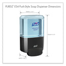 PURELL ES4 Soap Push-Style Dispenser, 1,200 mL, 4.88 x 8.8 x 11.38, Graphite