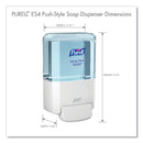 PURELL ES4 Soap Push-Style Dispenser, 1,200 mL, 4.88 x 8.8 x 11.38, White
