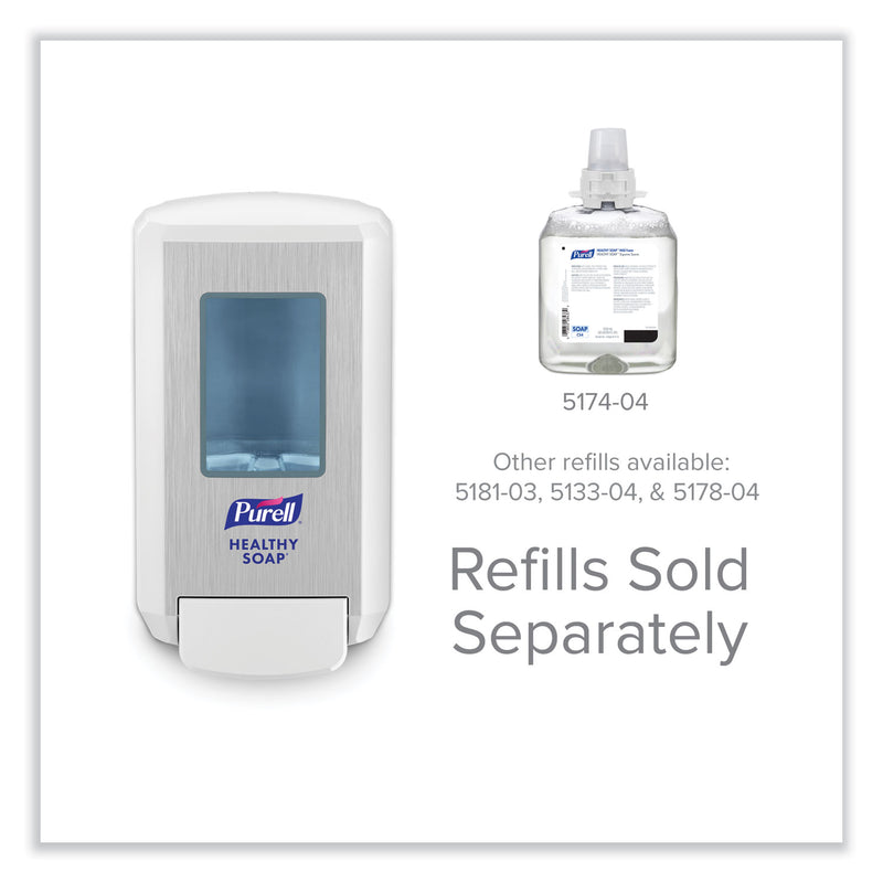 PURELL CS4 Soap Push-Style Dispenser, 1,250 mL, 4.88 x 8.8 x 11.38, White
