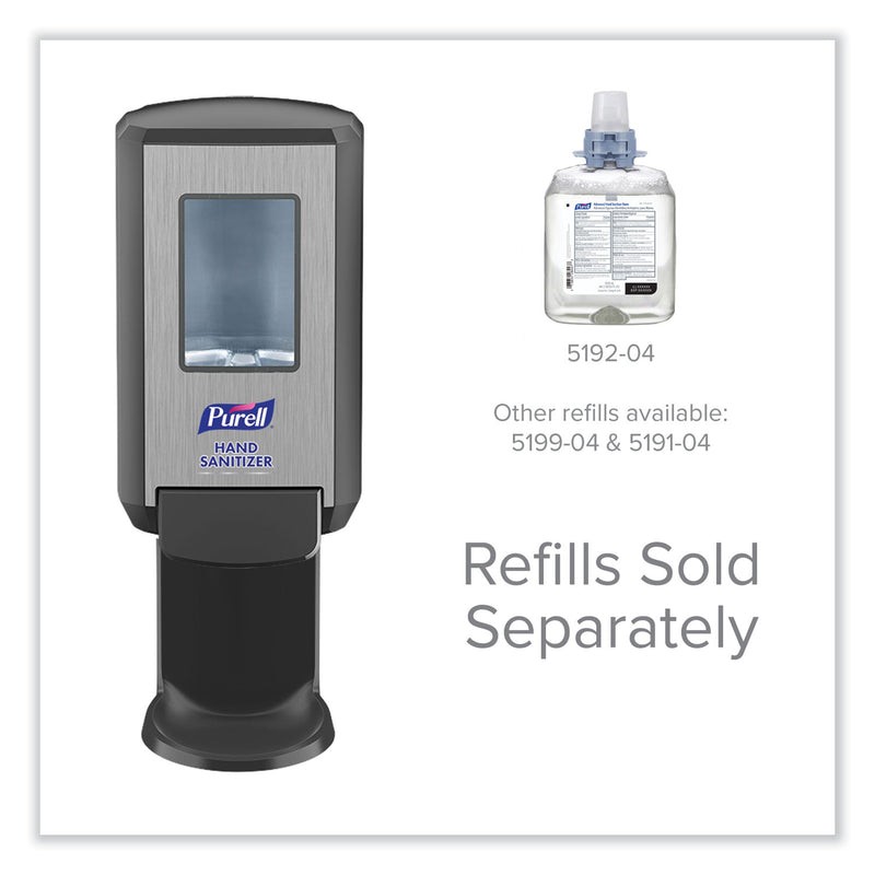 PURELL CS4 Hand Sanitizer Dispenser, 1,200 mL, 4.88 x 8.19 x 11.38, Graphite