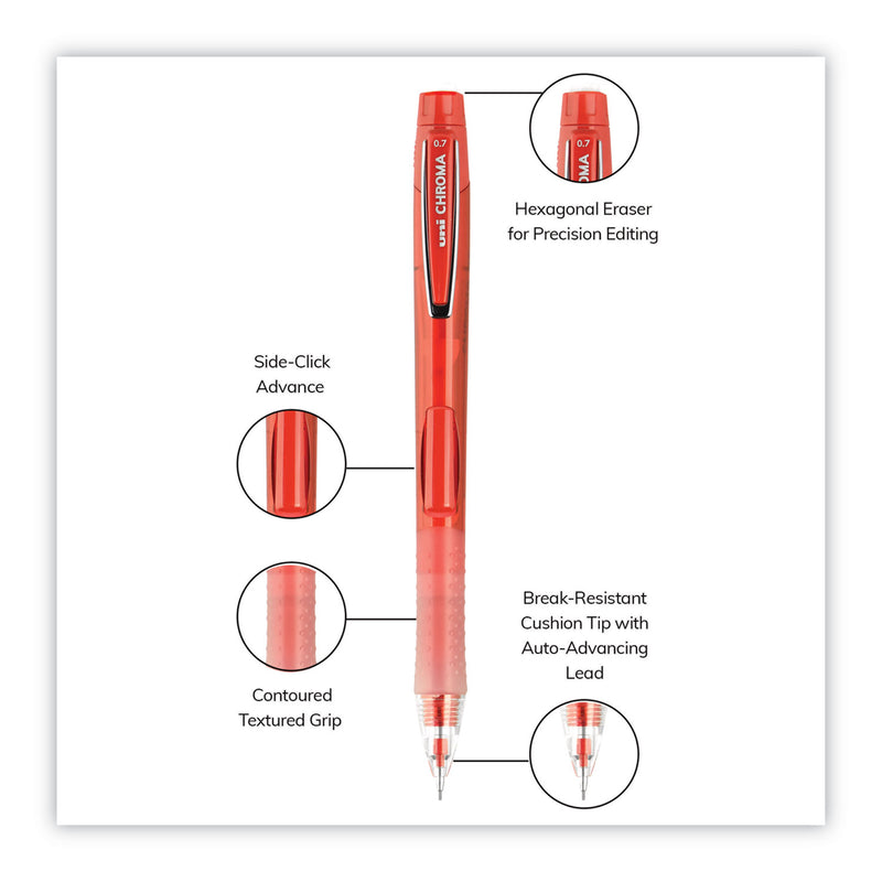 uniball Chroma Mechanical Pencil, 0.7 mm, HB (