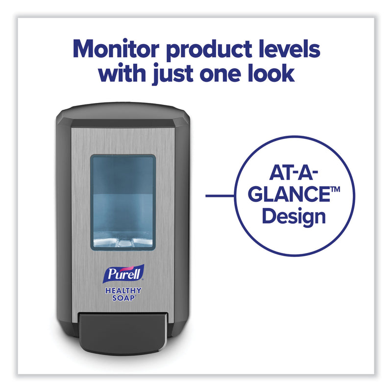 PURELL CS4 Soap Push-Style Dispenser, 1,250 mL, 4.88 x 8.8 x 11.38, Graphite