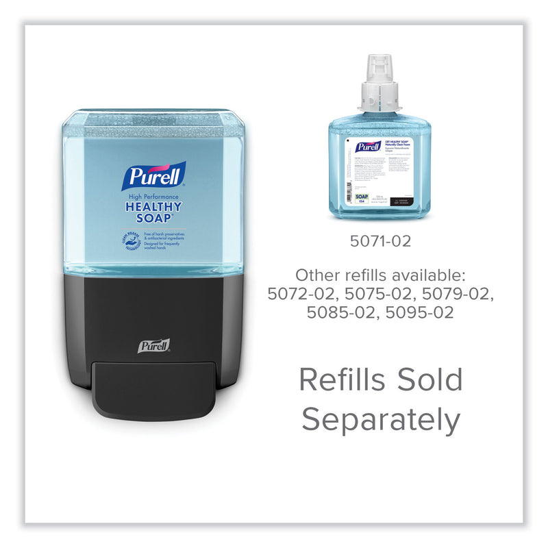PURELL ES4 Soap Push-Style Dispenser, 1,200 mL, 4.88 x 8.8 x 11.38, Graphite