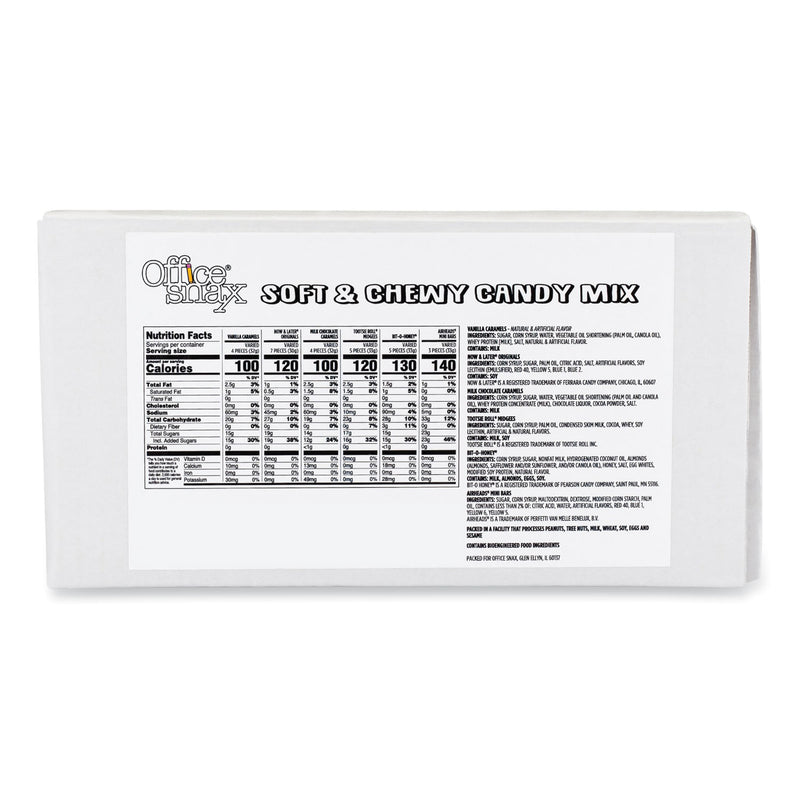 Office Snax Candy Assortments, Soft and Chewy Candy Mix, 1 lb Bag