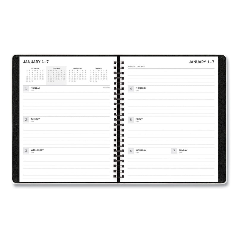 Blue Sky Aligned Weekly/Monthly Notes Planner, 8.75 x 7, Black Cover, 12-Month (Jan to Dec): 2023