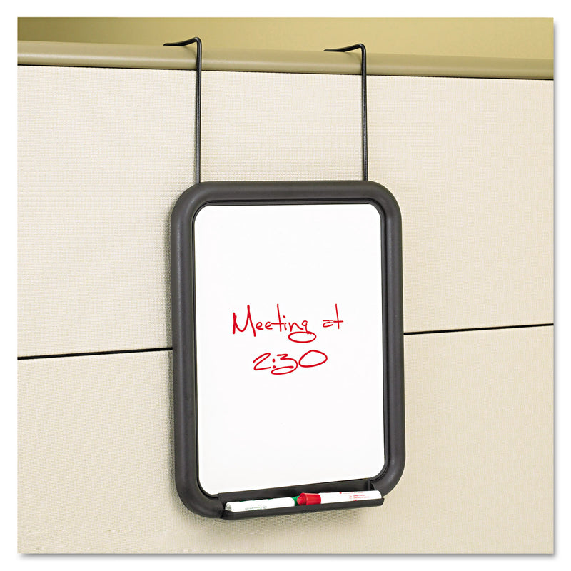 Safco Panelmate Dry Erase Marker Board, 13.5 x 1.5 x 16.63, 11 x 14 Surface, Over-the-Panel Mount, Charcoal Gray