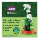 Clorox Pro EcoClean Disinfecting Cleaner, Unscented, 32 oz Spray Bottle, 9/Carton