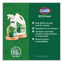 Clorox Pro EcoClean Disinfecting Cleaner, Unscented, 32 oz Spray Bottle, 9/Carton