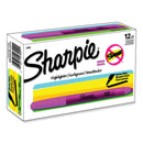 Sharpie Pocket Style Highlighters, Fluorescent Pink Ink, Chisel Tip, Pink Barrel, Dozen