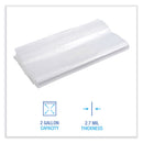 Boardwalk Reclosable Food Storage Bags, 2 gal, 2.7 mil, 13" x 15", Clear, 100/Box