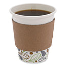Boardwalk Cup Sleeves, Fits 10 oz to 20 oz Hot Cups, Kraft, 1,200/Carton