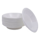 Boardwalk Hi-Impact Plastic Dinnerware, Bowl, 10 to 12 oz, White, 1,000/Carton