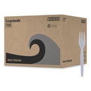 Boardwalk Heavyweight Polystyrene Cutlery, Fork, White, 1000/Carton