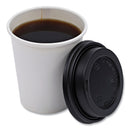Boardwalk Hot Cup Lids, Fits 8 oz Hot Cups, Black, 1,000/Carton