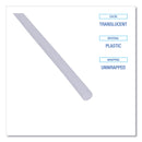 Boardwalk Jumbo Straws, 7.75", Plastic, Translucent, Unwrapped, 250/Pack, 50 Packs/Carton