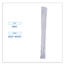 Boardwalk Heavyweight Wrapped Polypropylene Cutlery, Knife, White, 1,000/Carton