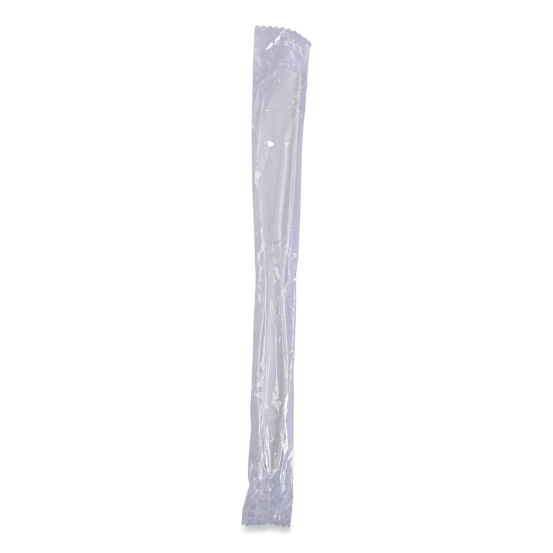 Boardwalk Heavyweight Wrapped Polypropylene Cutlery, Knife, White, 1,000/Carton