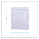 Boardwalk Reclosable Food Storage Bags, 1 qt, 1.75 mil, 7" x 8", Clear, 500/Box