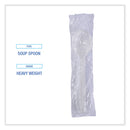 Boardwalk Heavyweight Wrapped Polypropylene Cutlery, Soup Spoon, White, 1,000/Carton
