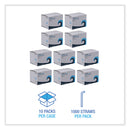 Boardwalk Single-Tube Stir-Straws, 5.25", Polypropylene, Black, 1,000/Pack, 10 Packs/Carton