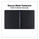 Universal Pressboard Report Cover, Two-Piece Prong Fastener, 3" Capacity, 8.5 x 11, Black/Black