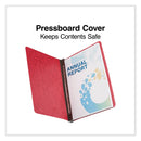Universal Pressboard Report Cover, Two-Piece Prong Fastener, 3" Capacity, 8.5 x 11, Executive Red/Executive Red
