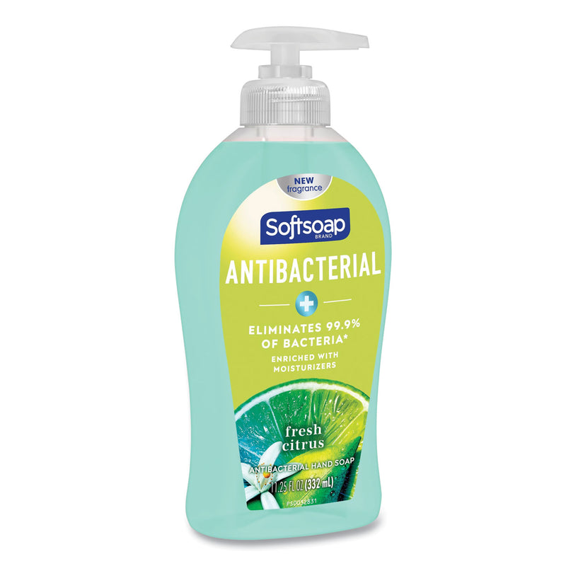 Softsoap Antibacterial Hand Soap, Fresh Citrus, 11.25 oz Pump Bottle